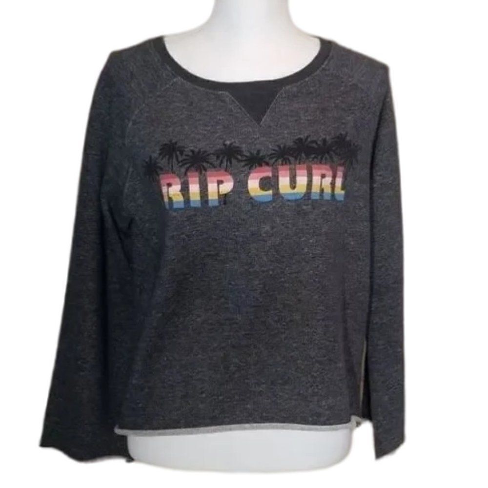 Rip Curl Sweatshirt Rainbow Palm Tree, Size M